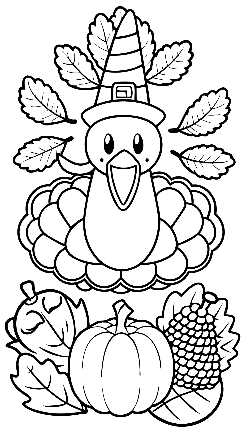 free thanksgiving coloring page